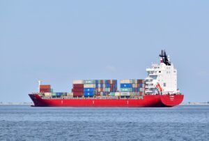 Sea freight container ship